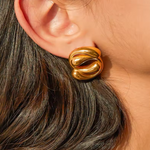 Golden Waves Earrings