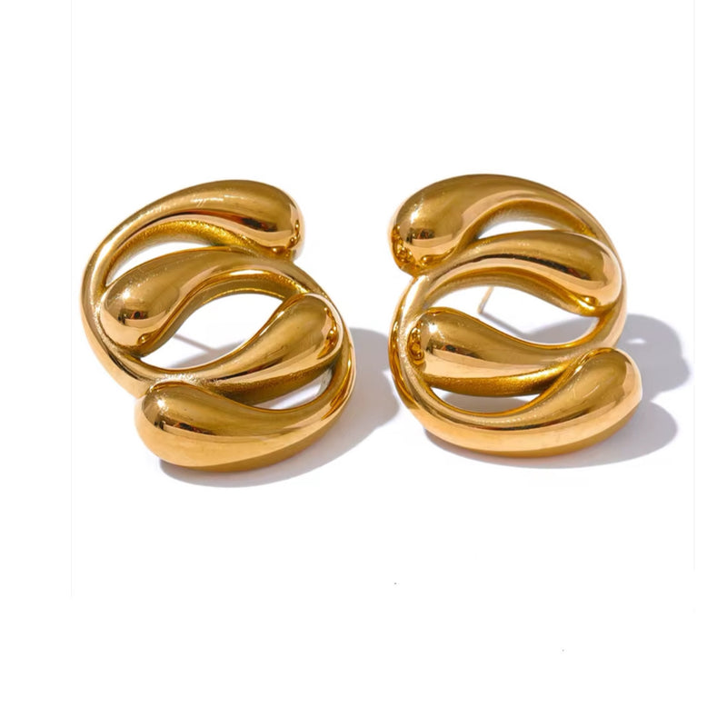 Golden Waves Earrings